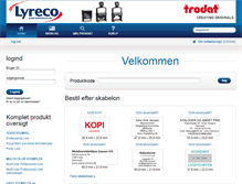 Tablet Screenshot of lyreco.dk.utypia.com